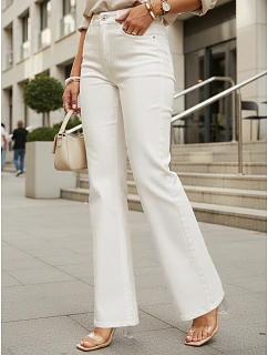 Jeansy damskie  stan białe model 22136225 - FashionStreet