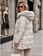 Kurtka damska zimowa pikowana z kapturem model 22540487 - FashionStreet Kurtka damska zimowa pikowana z kapturem model 22540487 - FashionStreet