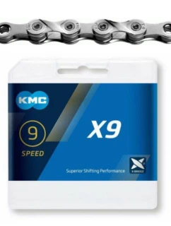 Řetěz KMC X9 114 článků stříbrný BOX