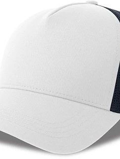 Atlantis Headwear Rapper Cotton-S 5 panelová Trucker kšiltovka 33.0260 white/navy