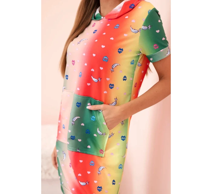 Dámské šaty na ramínkách s ozdobnými model 21223990 béžová - K-Fashion