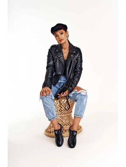 Dámské Tenisky Big Star Černé model 21525428 - Big Star Shoes Dámské Tenisky Big Star Černé model 21525428 - Big Star Shoes