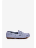 Semišové Dámské Mokasíny Big Star model 21693799 Modré - Big Star Shoes Semišové Dámské Mokasíny Big Star model 21693799 Modré - Big Star Shoes