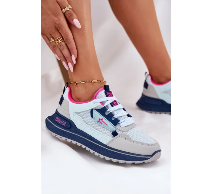 Dámské Sportovní Boty Na Platformě Big Star model 21694363 HIPOLY SYSTEM Modré - Big Star Shoes Dámské Sportovní Boty Na Platformě Big Star model 21694363 HIPOLY SYSTEM Modré - Big Star Shoes