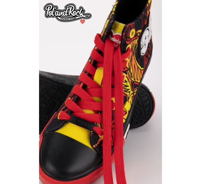 Tenisky Pol'and'Rock Festival X Big Star SS174501 Černo-Červené Tenisky Pol'and'Rock Festival X Big Star SS174501 Černo-Červené