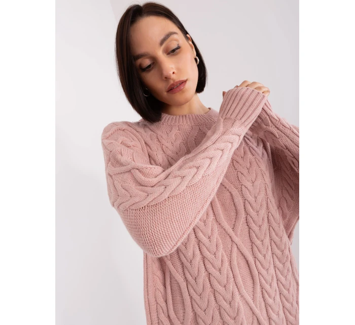 Sukienka BA SK model 19040767 jasny różowy - FPrice Sukienka BA SK model 19040767 jasny różowy - FPrice