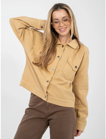 Kurtka IT KR model 21923867 camelowy - FPrice Kurtka IT KR model 21923867 camelowy - FPrice