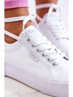 Tenisky na platformě Lee Cooper LCW-22-31-0884L Bílý Tenisky na platformě Lee Cooper LCW-22-31-0884L Bílý