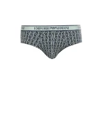 Pánské slipy 3Pack  tm. modré se zelenou  model 19908021 - Emporio Armani