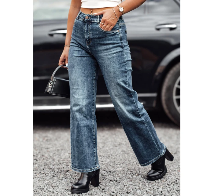Dámské džínové kalhoty wide high rise blue Dstreet model 21981191 - FashionStreet
