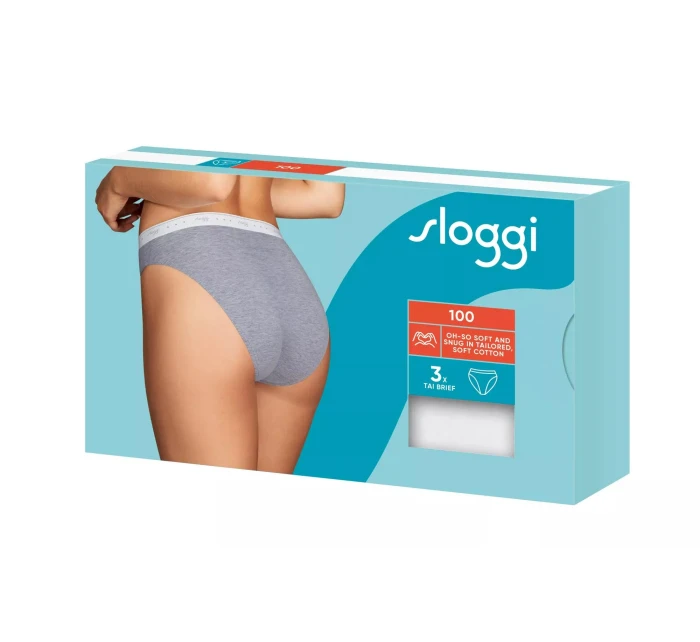 sloggi 24/7 100 Tai 3P - WHITE - SLOGGI WHITE - SLOGGI