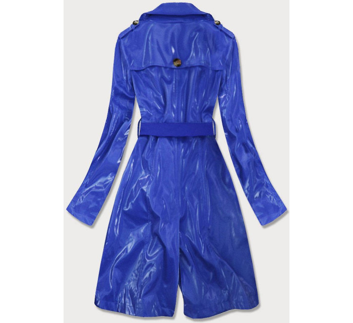 Světle modrý tenký kabát z různých spojených materiálů (YR2027)