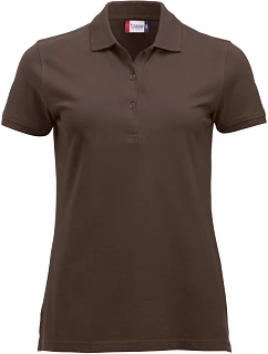 Classic Marion S/S Dámské piqué polo z těžké bavlny model 22457318 dark mocca - Clique