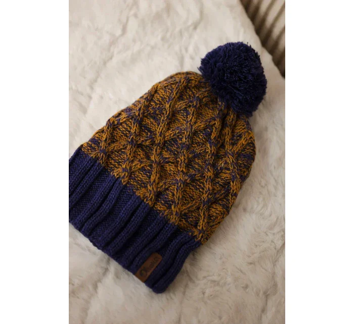 Milano fleecová čepice K203 hořčicová model 18749917 fialová - K-Fashion Milano fleecová čepice K203 hořčicová model 18749917 fialová - K-Fashion