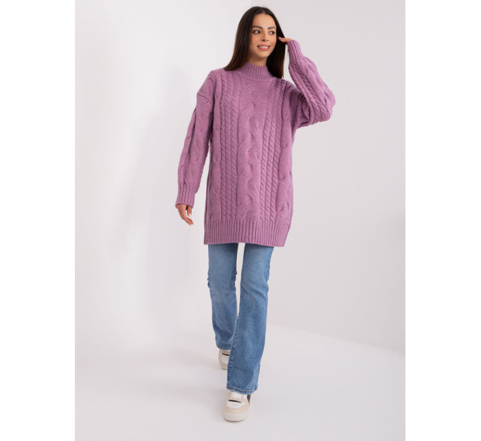 Sweter AT SW  fioletowy model 18909232 - FPrice