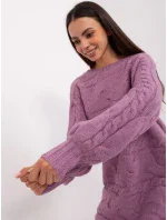 Sweter AT SW model 18909243 fioletowy - FPrice