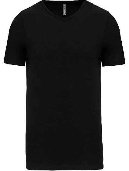 Kariban K 3014 Pánské elastické tričko s výstřihem do V 20.3014 black Kariban K 3014 Pánské elastické tričko s výstřihem do V 20.3014 black