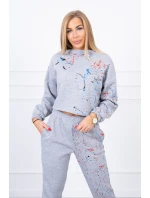 Izolovaná sada s barevným potiskem šedá