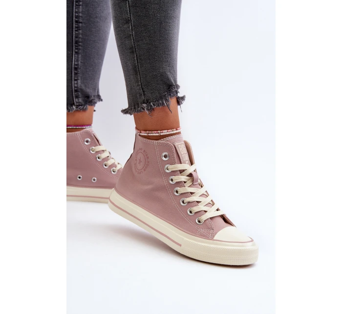 Dámské vysoké tenisky Big Star NN274277 růžové Dámské vysoké tenisky Big Star NN274277 růžové