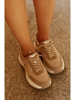 Dámské semišové tenisky na platformě Big Star RR274A345 HI-POLY SYSTEM Tmavě béžové Dámské semišové tenisky na platformě Big Star RR274A345 HI-POLY SYSTEM Tmavě béžové