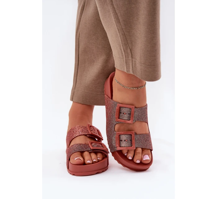 Dámské Pantofle S A Růžové model 21695878 - Zaxy