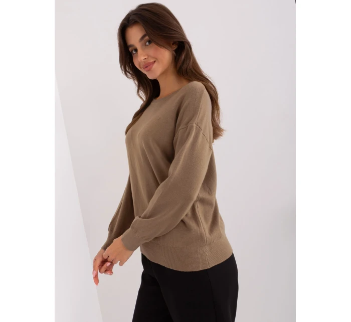 Sweter AT SW model 19766731 brązowy - FPrice