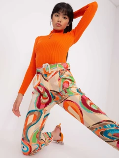 Spodnie DHJ SP model 18650638 beżowy - FPrice