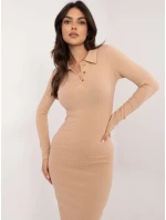 Šaty RV SK model 20619147 velbloudí - FPrice Šaty RV SK model 20619147 velbloudí - FPrice