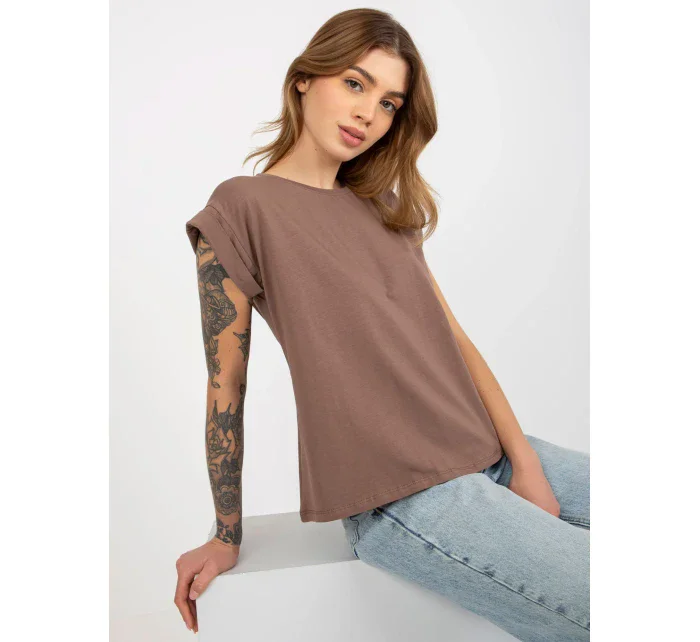 Tričko RV TS 4833.36X hnědá Tričko RV TS 4833.36X hnědá