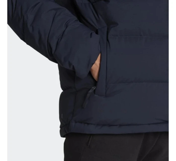 Pánská péřová bunda s kapucí M model 21859205 Tmavě modrá - ADIDAS Pánská péřová bunda s kapucí M model 21859205 Tmavě modrá - ADIDAS