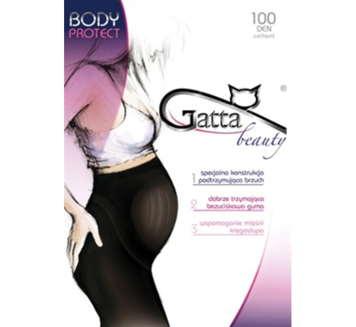 Těhotenské punčochové kalhoty BODY PROTECT - 100 DEN - GATTA