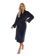 Dlouhý dámský župan s límcem model 16477876 Abigail - De Lafense