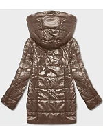Dámská bunda s asymetrickým zipem tmavě béžová (B8087-46046) Dámská bunda s asymetrickým zipem tmavě béžová (B8087-46046)