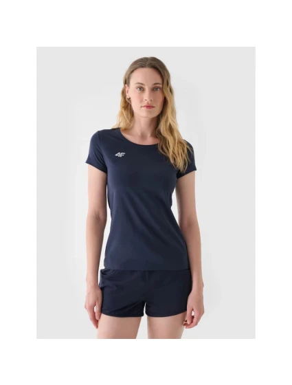 Dámské hladké tričko slim 4F NOSH4TSD001B-31S