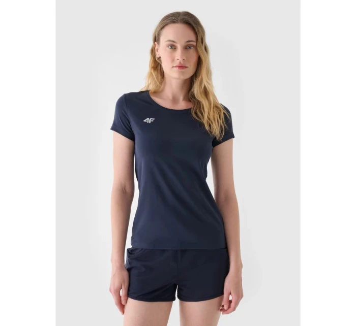 Dámské hladké tričko slim 4F NOSH4TSD001B-31S