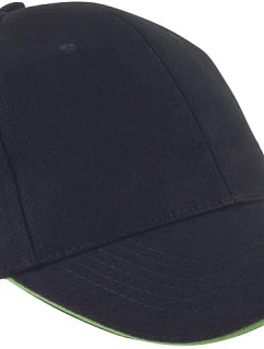 KP 011 6 Panelová sandwich kšiltovka  black/lime model 22460967 - K-up