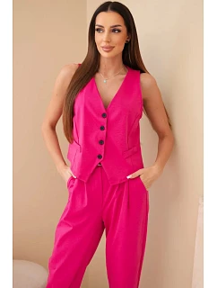 Set vesta + kalhoty světle růžová