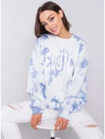 Bluza DS BL model 21055309 biało niebieski - FPrice Bluza DS BL model 21055309 biało niebieski - FPrice