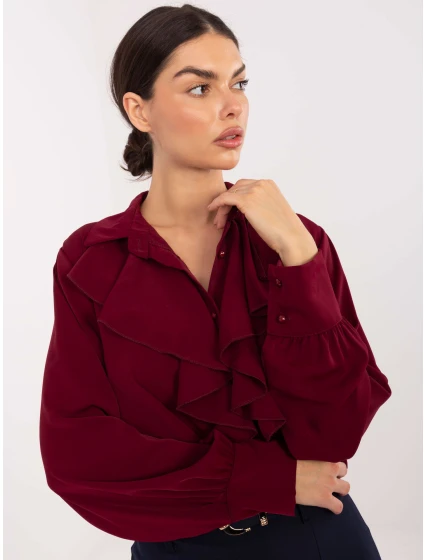 IT KS košile 26967.28 bordó IT KS košile 26967.28 bordó