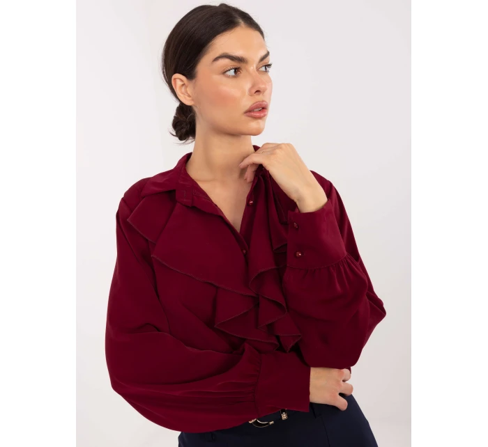 IT KS košile 26967.28 bordó IT KS košile 26967.28 bordó