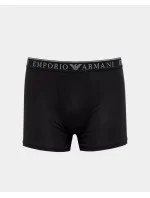 Pánské boxerky 2Pack 111912 4R720 černošedé - Emporio Armani