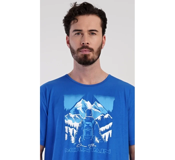 Pánská noční košile s krátkým rukávem Mountain