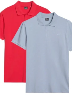 Pánská polokošile 4F (SADA 2 KOŠILÍ) 2P-SS-4FWSS25TPTSM407-92S