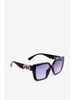 Dámské sluneční brýle s ozdobným prvkem UV400 Černé
