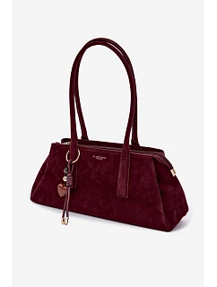 Eko semišová kabelka s přívěskem model 22111618 - Flora&Co