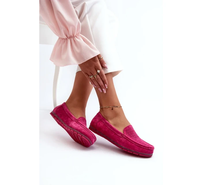 Semišové dámské mokasíny Fuchsia S.Barski Semišové dámské mokasíny Fuchsia S.Barski