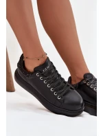 Dámské kožené tenisky GOE – černé Dámské kožené tenisky GOE – černé