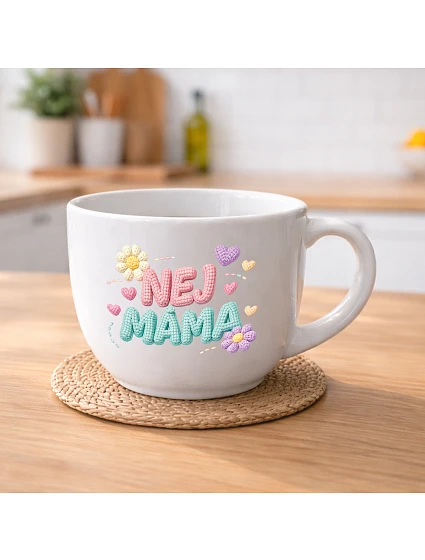 NEJ MÁMA - MEGA XXL keramický hrnek 1000 ml