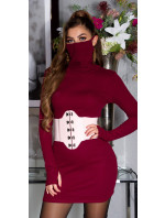 Trendy Fitting Dress with incorporated Face Mask
