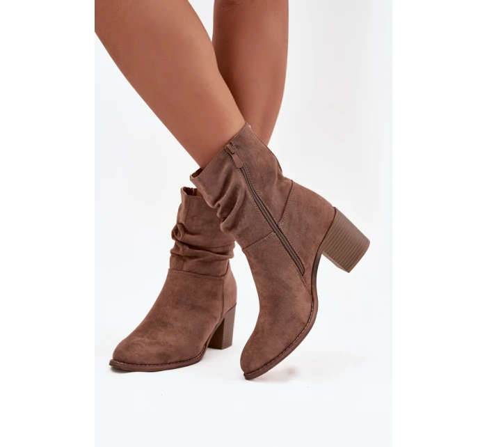 Boty na podpatku model 219396 Step in style Boty na podpatku model 219396 Step in style